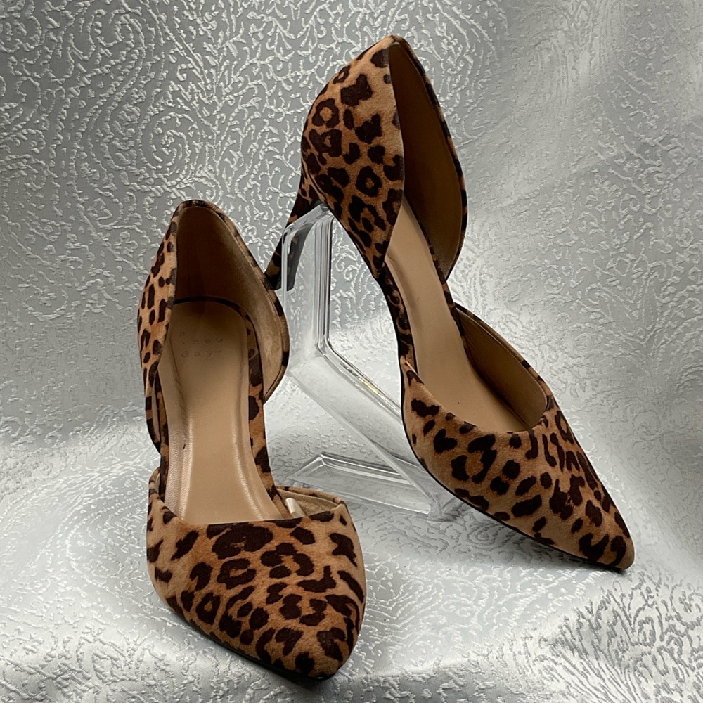a new day Brown Leopard Print Heels